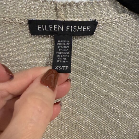 Eileen Fisher Shimmer Metallic Sweater Size XS - Picture 2 of 7